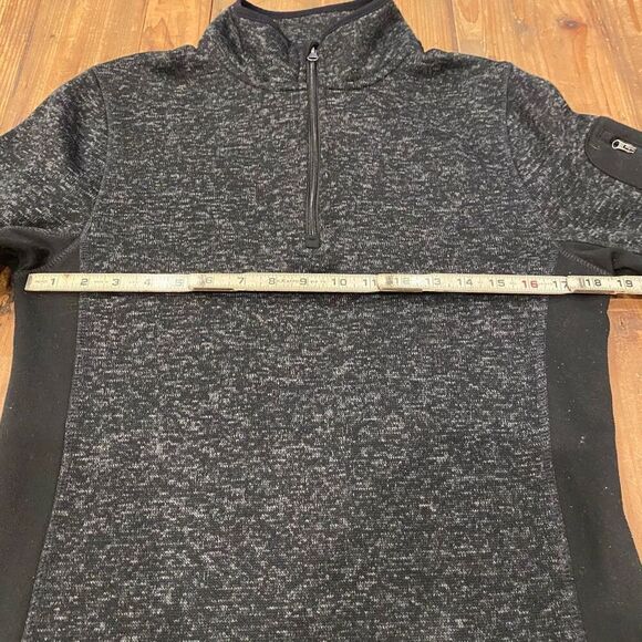 Beverly Hills Polo Club Gray 3/4 Zip Mens Pullover Size Small - Picture 8 of 12